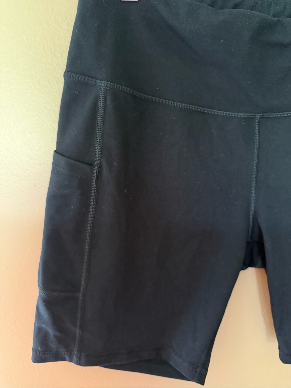 TWO PAIR IUGA Black Women's High-Rise Biker Shorts - Picture 3 of 5